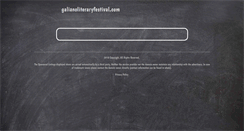 Desktop Screenshot of galianoliteraryfestival.com